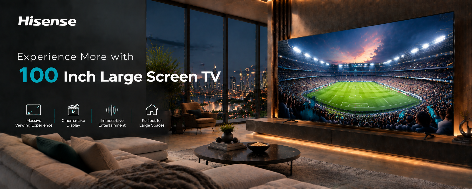 100 Inch Large Screen TV
