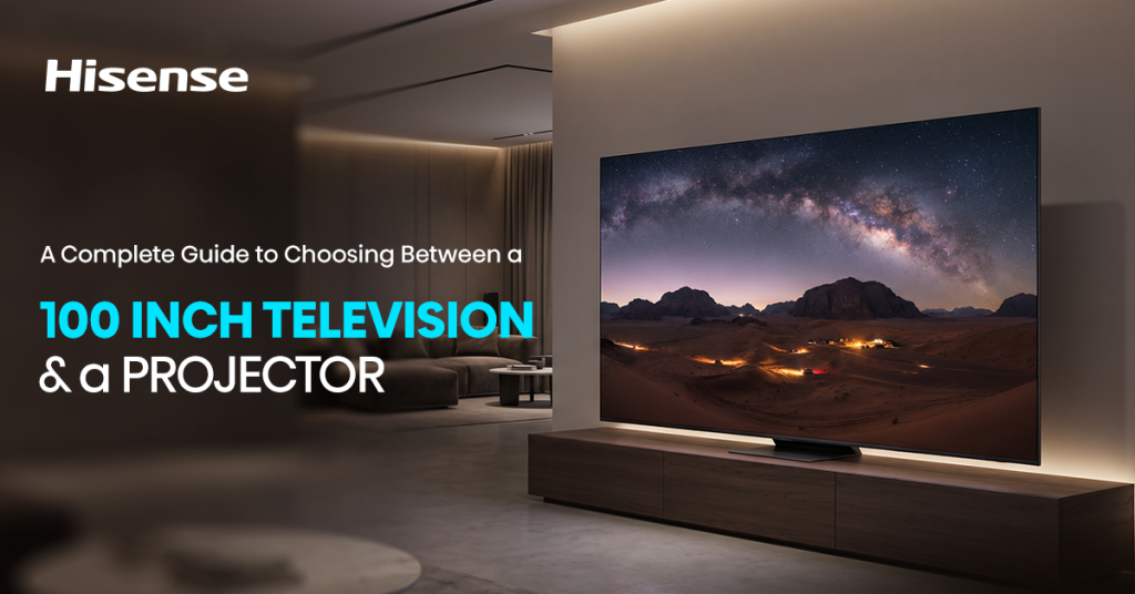 A Complete Guide to Choosing Between a 100 Inch Television and a Projector
